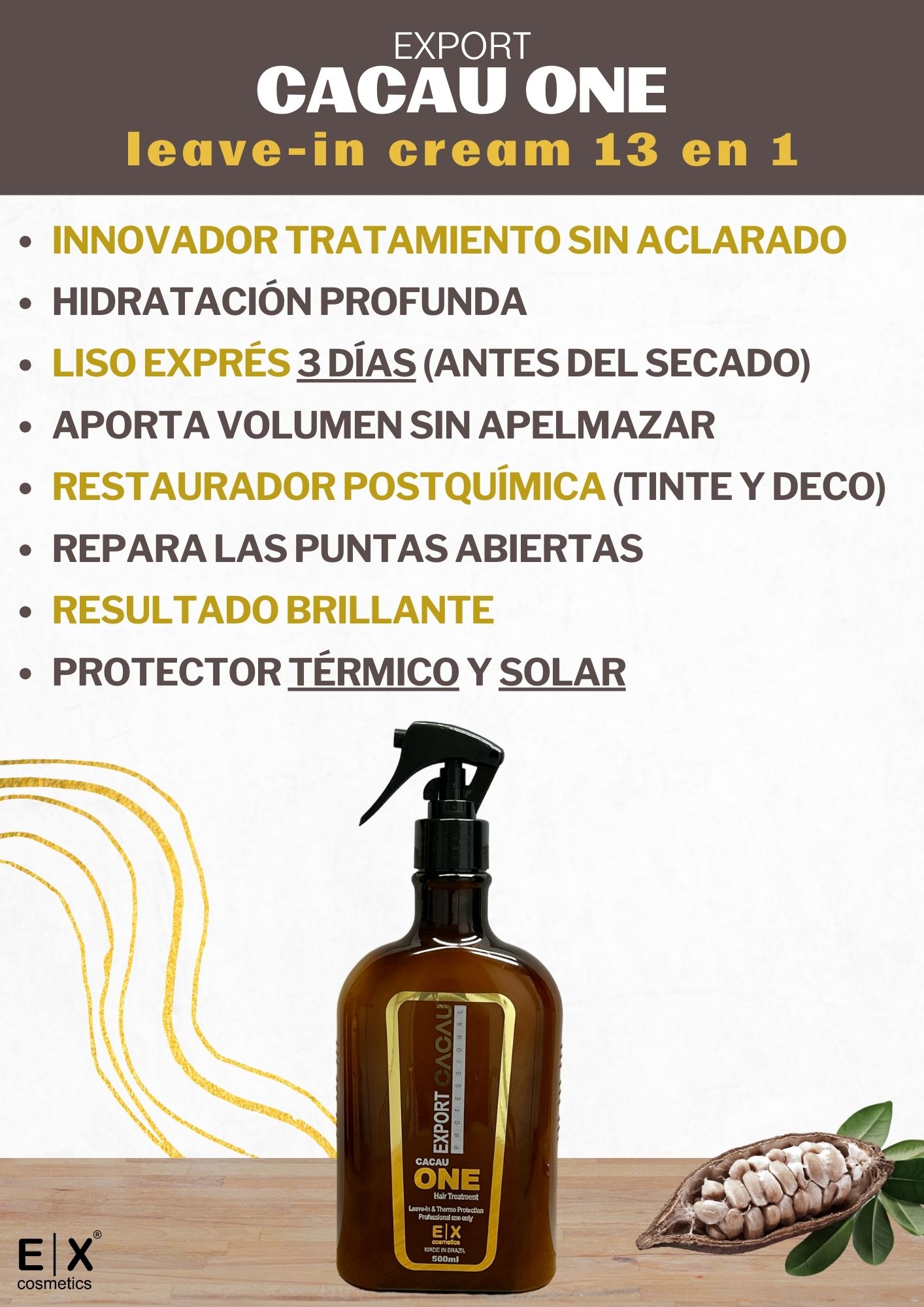 Export CACAU ONE - Leave-in Cream 13 en 1