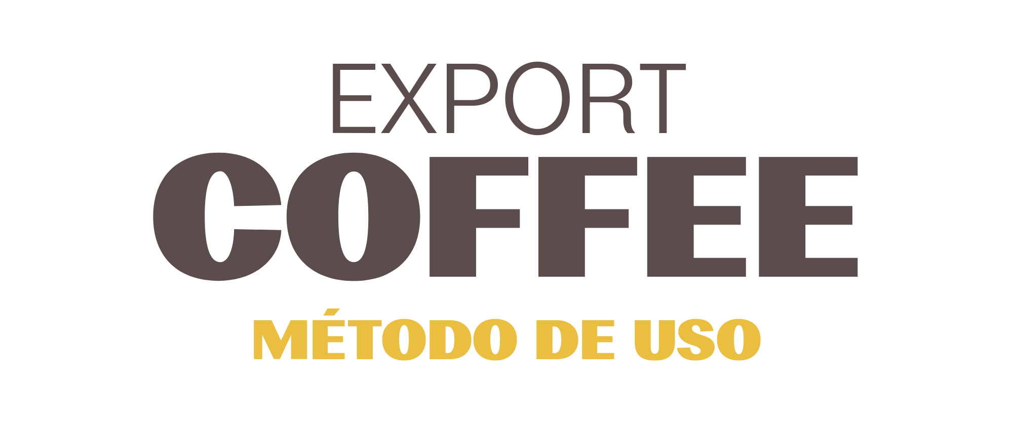 Export COFFEE - Metodo de Uso